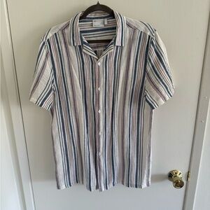ASOS Striped Short Sleeve Shirt